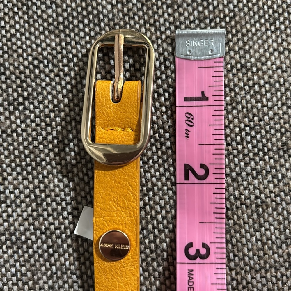 Anne Klein mustard yellow belt, size L/XL. - Picture 9 of 11